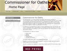 Tablet Screenshot of commissionerofoaths.co.uk